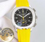 Patek Philippe geneve stainless steel AquanautR B2 Grenade -5968A-001 Silver steel rounded octagonal case diameter 42.2mm Watch